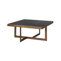 Richmond Salontafel Cambon Eiken, 90 x 90cm - Zwart - Vierkant - thumbnail