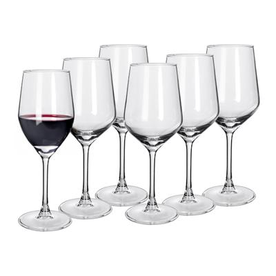 Alessandro Rode Wijnglazen Excalibur - 6x stuks - glas - 500 ml - H24 cm