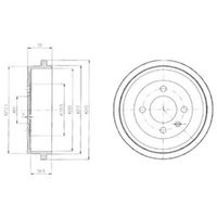 Delphi Diesel Remtrommel BF410 - thumbnail