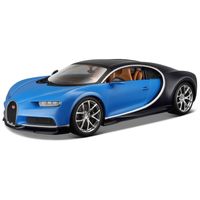 Modelauto Bugatti Chiron 1:43 blauw - thumbnail