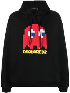 DSQUARED2 hoodie à imprimé graphique - Noir