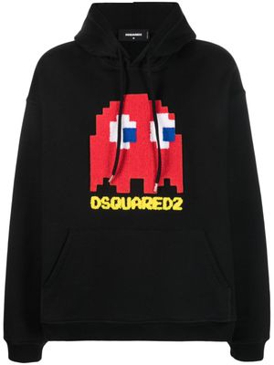 DSQUARED2 hoodie à imprimé graphique - Noir