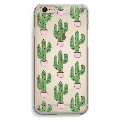 Cactus Lover: iPhone 6 / 6S Transparant Hoesje