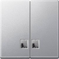 Merten 437560 Wisselschakelaar Afdekking System M Aluminium 1 stuk(s)