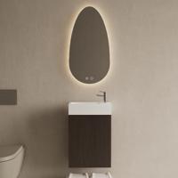 Toiletmeubel Set Gliss Design Riga Siena Eiken Fontein Glans Wit