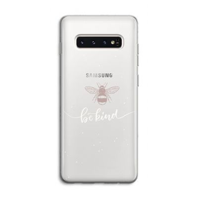 Be(e) kind: Samsung Galaxy S10 4G Transparant Hoesje