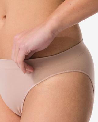 HEMA Damesslip naadloos micro beige (beige)