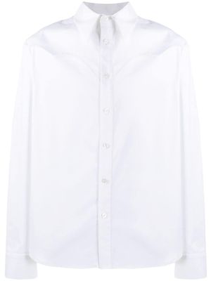 DUOltd chemise à empiècements contrastants - Blanc