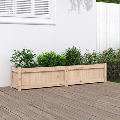 VidaXL Plantenbak 150x31x31 cm massief grenenhout