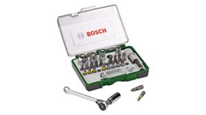 Bosch Accessoires 27-delige ratelset en Schroevendraaier - 2607017160