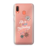 Tough Life: Samsung Galaxy A20e Transparant Hoesje Tough Life: Samsung Galaxy A20e Transparant Hoesje