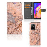 OPPO Reno5 Z | A94 5G Bookcase Marmer Oranje - thumbnail