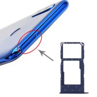 SIM-kaart lade + SIM-kaart lade/micro SD-kaart lade voor Huawei Honor 20i (blauw)
