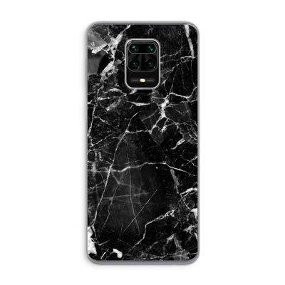 Zwart Marmer 2: Xiaomi Redmi Note 9 Pro Transparant Hoesje