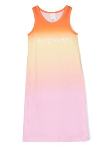 Givenchy Kids logo-print gradient dress - Oranje