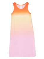 Givenchy Kids logo-print gradient dress - Oranje - thumbnail