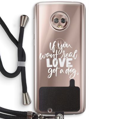 Partner in crime: Motorola Moto G6 Transparant Hoesje met koord