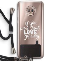 Partner in crime: Motorola Moto G6 Transparant Hoesje met koord