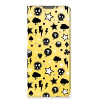 Mobiel BookCase Motorola Moto G22 Punk Geel