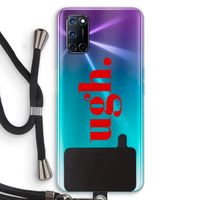 Ugh: Oppo A72 Transparant Hoesje met koord