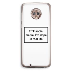 I'm dope: Motorola Moto G6 Transparant Hoesje