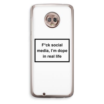 I'm dope: Motorola Moto G6 Transparant Hoesje