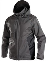 DASSY hyper wind-/waterdichte werkjas grijs/zwart 3xl