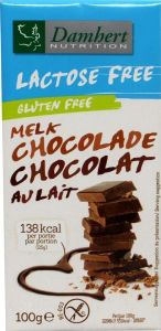 Chocoladetablet melk glutenvrij en lactosevrij