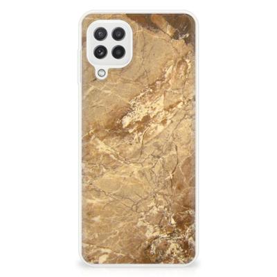 Samsung Galaxy A22 4G | M22 | TPU | Siliconen hoesje | Marmer Creme