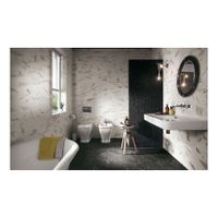 FAP Ceramiche Roma Vloer- en wandtegel | 22x25 cm | Marmerlook | Mat Antraciet