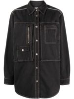 ISABEL MARANT surchemise en chambray - Noir - thumbnail