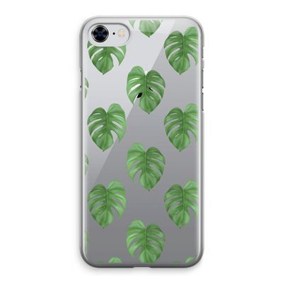Monstera leaves: iPhone 8 Transparant Hoesje