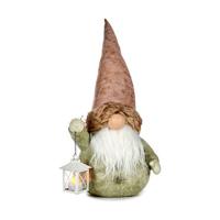 Decoratieve figuren Licht Lykta Elf 21,5 x 53 x 27 cm Grijs Roze Hars