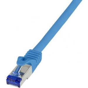 LogiLink C6A016S netwerkkabel Blauw 0,25 m Cat6a S/FTP (S-STP)