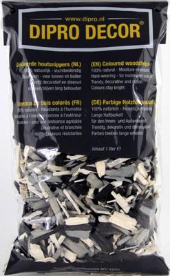 Houtsnippers A88 Zwart-wit mix 1 liter - Dipro
