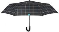 Perletti paraplu automatisch heren 96 cm microvezel zwart - thumbnail