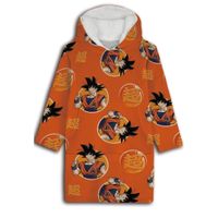 Dragon Ball Z Hoodie Fleece deken Warrior - Kind (One Size ) - Polyester