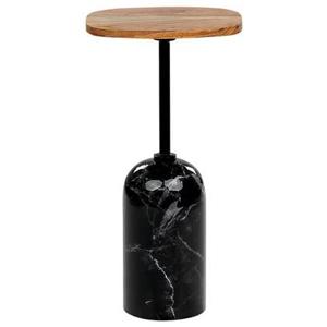 Beliani - OASIS - Bijzettafel - Zwart|Bruin - Hout