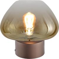 Masterlight TafellampGenua bruin met goud glas Ø 29cm - 4970-15-15-29