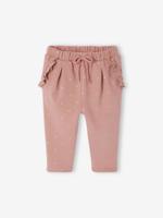 Fleece-pantalon voor meisjesbaby oudroze