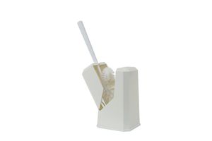 Toiletgarnituur Betra abs vierkant gesloten model wit borstel met randreiniger