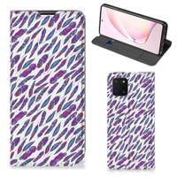 Samsung Galaxy Note 10 Lite | Hoesje met Magneet | Feathers Color