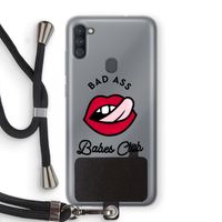 Badass Babes Club: Samsung Galaxy A11 Transparant Hoesje met koord