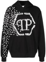 Philipp Plein hoodie Skull and Bones en coton - Noir - thumbnail