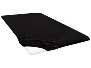 Biberna Jersey hoeslaken (90-100 x 200 cm, Zwart)