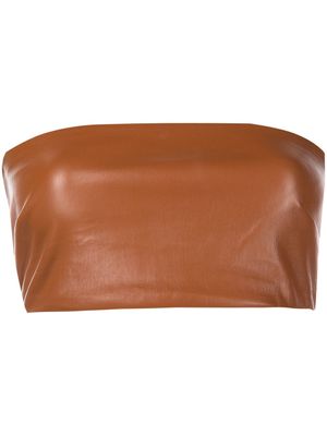 Rosetta Getty haut bandeau à coupe crop - Marron