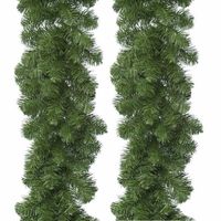 2x Groene Imperial Pine dennen guirlande 270 cm - thumbnail