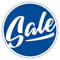Pictogram Sale - blauw - diameter 31,5cm