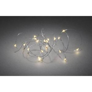 Konstsmide 1460-890 Micro-lichtketting Binnen werkt op batterijen Aantal lampen 20 LED Barnsteen Verlichte lengte: 1.90 m