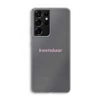 kwetsbaar: Samsung Galaxy S21 Ultra Transparant Hoesje